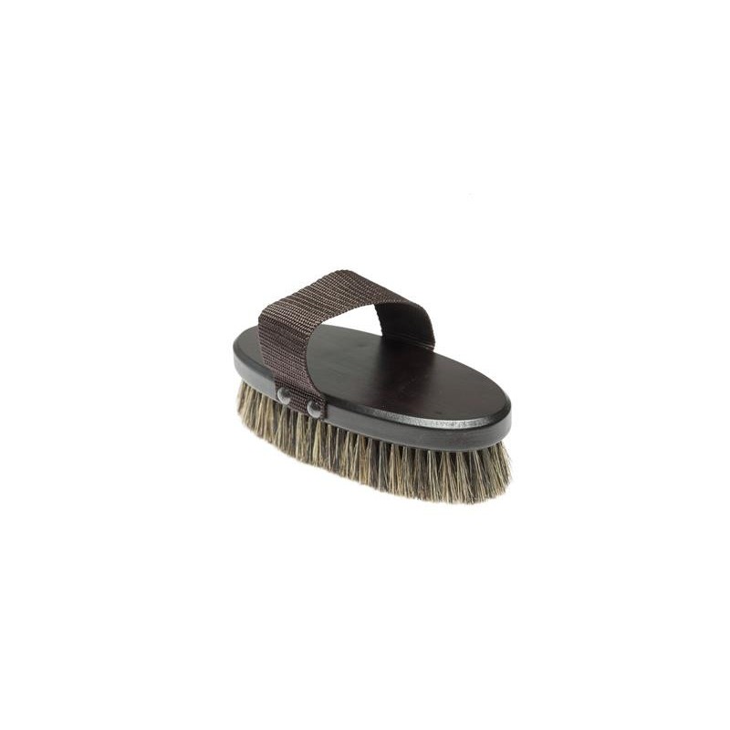 Body brush wooden back