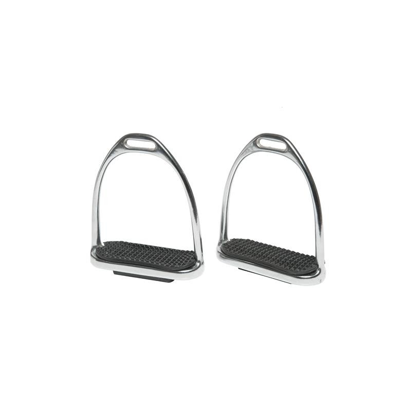 HORSE COMFORT, STIRRUPS WITH RUBBER PADS 12 CM