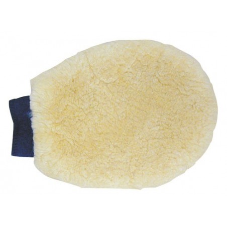 HKM Real lambswool grooming glove