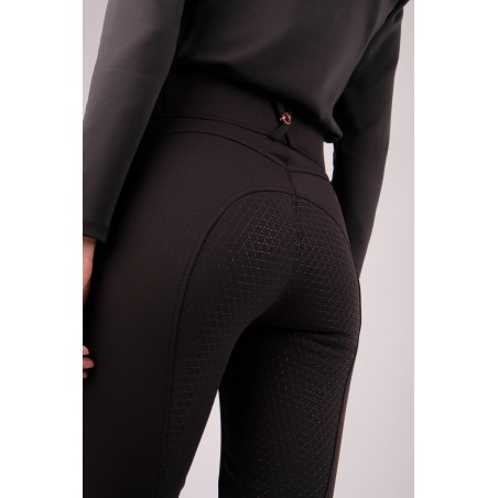 Molly Yati Highwaist NEW Ruusukulta Edition - Black, kokogrippi Ratsastushousut