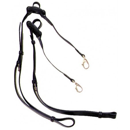 Globus Leather Side Reins with rubber rings 