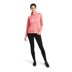 Ariat Sunstopper 2.0 1/4 Zip treenipaita, TROT LINE PRINT