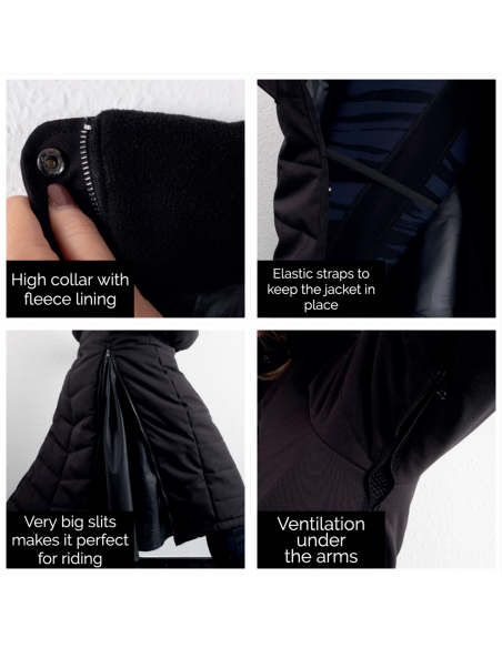 Montar Dicte pitkä toppatakki ratsastukseen