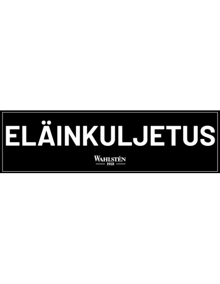 Wahlsten Eläinkuljetus tarra