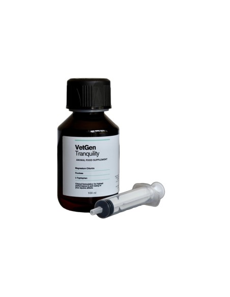 Vetgen Tranquility – täydennysrehu hevosen rauhoittamiseen stressaavissa tilanteissa 100ml