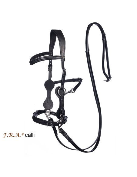 F.R.A. Calli Hackamore suitset (System 2) – Black