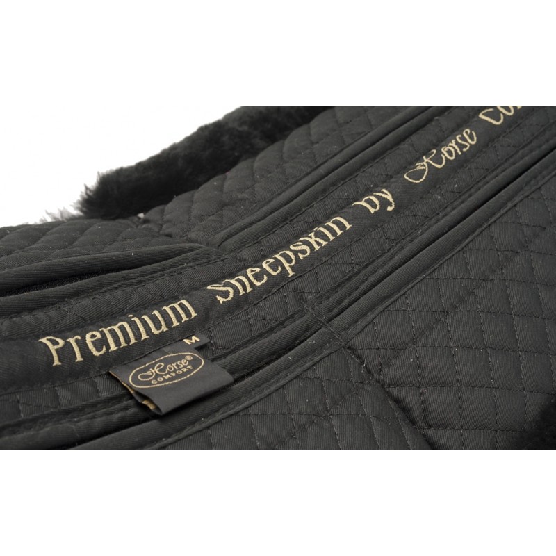 Horse Comfort PREMIUM SHEEPSKIN HALF PAD W MEMORY FOAM FILLING