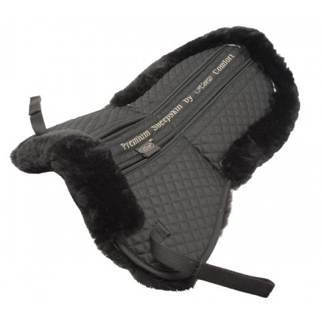Horse Comfort PREMIUM SHEEPSKIN HALF PAD W MEMORY FOAM FILLING