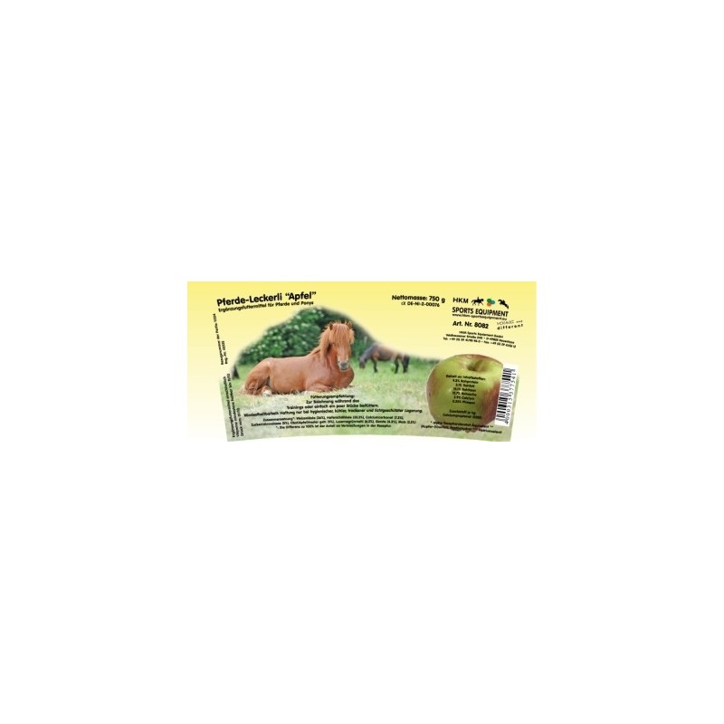 HKM Horse Titbits, banana or apple 750 g