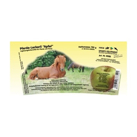 HKM Horse Titbits, banana or apple 750 g