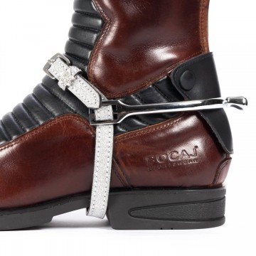 Globus kannusremmit hopeaglitteriä sydänsoljella 2